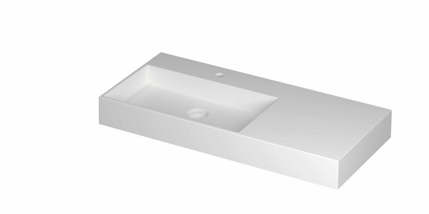 Wastafel INK United 1000x450x110 mm Mat wit 0206412