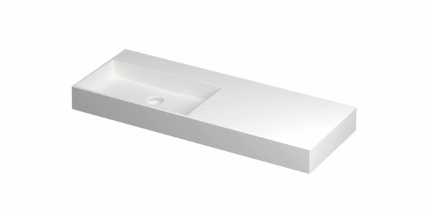 Wastafel INK United 1200x450x110 mm Mat wit 0206442