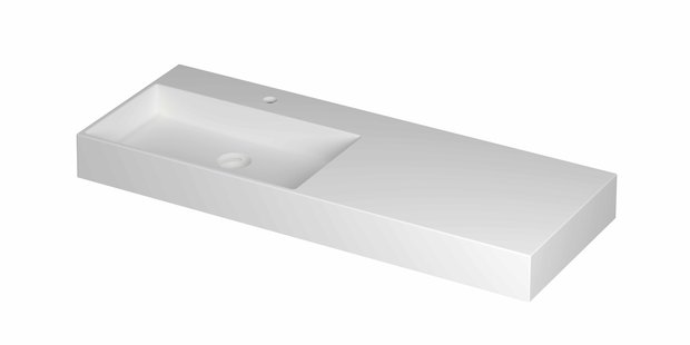 Wastafel INK United 1200x450x110 mm Mat wit 0206452