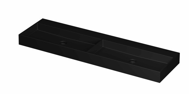 Wastafel INK United 1600x450x110 mm Mat zwart 0206484