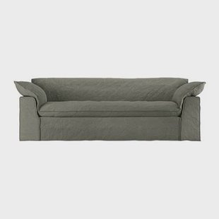 HKliving Nomad 3-zitsbank - Linnen - Army Green