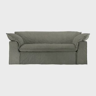 HKliving Nomad 2-zitsbank - Linnen - Army Green