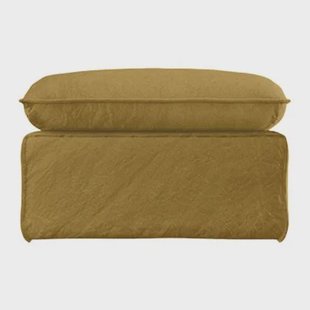 HKliving Nomad Hocker - Linnen - Burnt Ochre