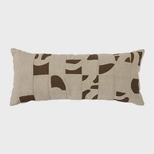 HKliving Natural Sierkussen 30 x 70 cm - Patched