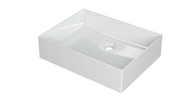 Wastafel Unlimited Porselein zonder kraangat 50 cm x 38 cm x 11 cm Glans wit 0203011