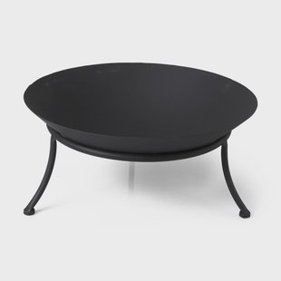 Vuurschaal - zwart - 47x47x21 cm