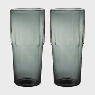 Iittala Solare drinkglas hoog 39 cl 2-pack Staalgrijs