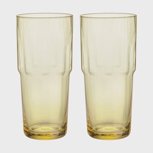 Iittala Solare drinkglas hoog 39 cl 2-pack Goudgeel