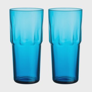 Iittala Solare drinkglas hoog 39 cl 2-pack Elektrisch blauw