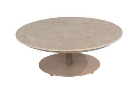 4 Seasons Outdoor Boaz koffietafel - latte/keramiek - Ø80 cm. 4 Seasons Outdoor Boaz koffietafel - latte/keramiek - Ø80 cm.