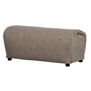 WOOOD Baggy Hocker - Geweven Stof - Bruin Melange - 45x91x51