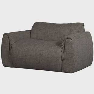 WOOOD Baggy Loveseat - Geweven Stof - Warmgrijs Melange - 81x138x101