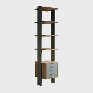 Meubella Boekenkast Wally - Groen - 44 cm Meubella Boekenkast Wally - Groen - 44 cm