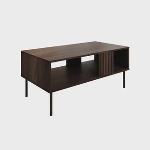 Meubella Salontafel Tartagal - Donkerbruin eiken - 100 cm Meubella Salontafel Tartagal - Donkerbruin eiken - 100 cm