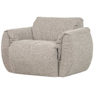 WOOOD Baggy Draaifauteuil - Geweven Stof - Naturel Melange - 81x104x84