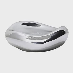 HKliving Gleam Glass Schaaltje - Chrome