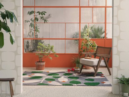 Scion - Buitenkleed Rosehip Blue 426718 - Vloerkleed