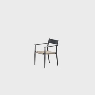 Parijs dining fauteuil - carbon black - natural - sand