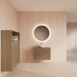 Badmeubelset Gliss Design Hybris Corn Silk 80 cm Met Waskom