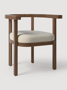 Tuin armstoel Matheus van acaciahout met zitkussen