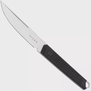 Kizer Kwaiken 1066A4, Satin Nitro-V, Black G10, vaststaand mes, Johan Jordaan design