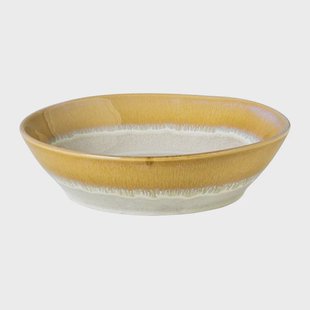 Diep bord roots - oker - ø20x5.4 cm