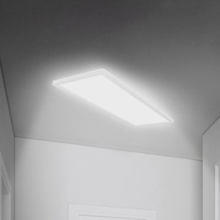 Briloner Move LED paneel, sensor, 58 x 20 cm, IP44, kunststof, wit