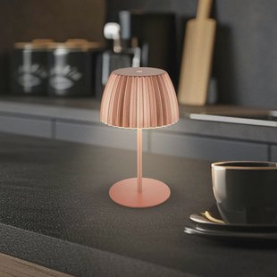 Briloner LED tafellamp Brilo unplugged Riffle, 36 cm, koper