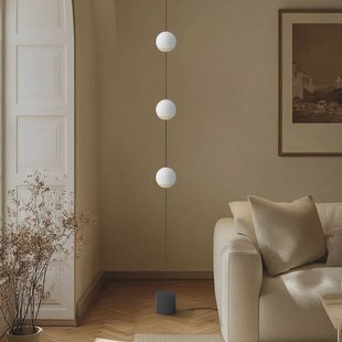 Lucande LED vloerlamp Sphere, zwart/opaal, glas, dimbaar