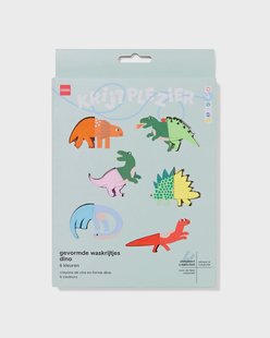 HEMA Gevormde waskrijtjes dino - 6 stuks