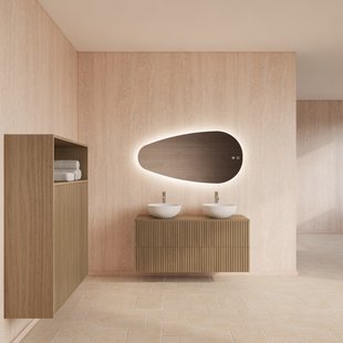 Badmeubelset Gliss Design Hybris Corn Silk 120 cm Met Waskom