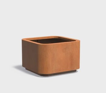 Cortenstaal plantenbak ROHIN 120x120x60cm.