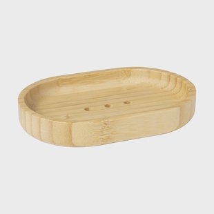 Zeepbakje bamboe - naturel - 2x9x13.5 cm