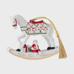 Villeroy & Boch Christmas Classics kersthanger schommelpaard Wit
