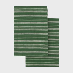 Meraki Meraki theedoek 50x70 cm 2-pack Groen
