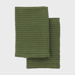 Meraki Meraki vaatdoek 30x30 cm 2-pack Groen