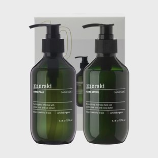 Meraki Meraki geschenkset, handzeep en handlotion Cotton Haze