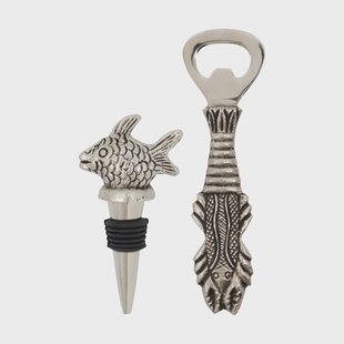 House Doctor Fish barset 2-delig Antiek zilver