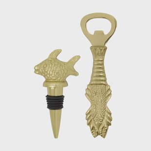 House Doctor Fish barset 2-delig Antiek goud