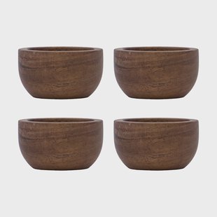 House Doctor Wood eierdop 4-pack Natuur