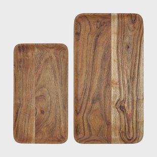 House Doctor Wood dienblad 2-delig Natuur House Doctor Wood dienblad 2-delig Natuur