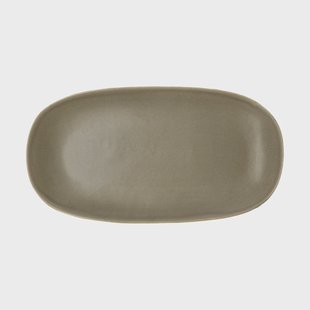 Villa Collection Shoku serveerschaal 18x34 cm Warm Brown