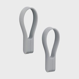 Zone Denmark Loop handdoekhanger magnetisch 2-pack Gull grey