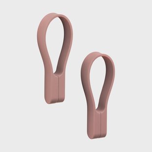 Zone Denmark Loop handdoekhanger magnetisch 2-pack Peach red