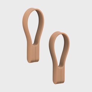 Zone Denmark Loop handdoekhanger magnetisch 2-pack Mandarine