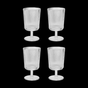 Stelton Pilastro wijnglas 18 cl 4-pack Clear