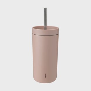 Stelton To Go Sip thermosbeker met rietje 0,4 L Heather