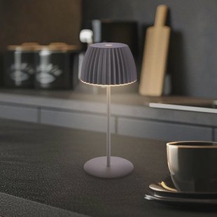 Briloner LED tafellamp Brilo unplugged Riffle, 20 cm, antraciet