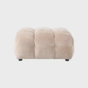 Dutchbone Hackman Hocker Velours Beige