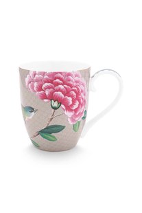 Pip Studio Mug XL Blushing Birds Khaki 450ml